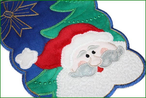 Christmas Mug Rug Santa Oregonpatchworks